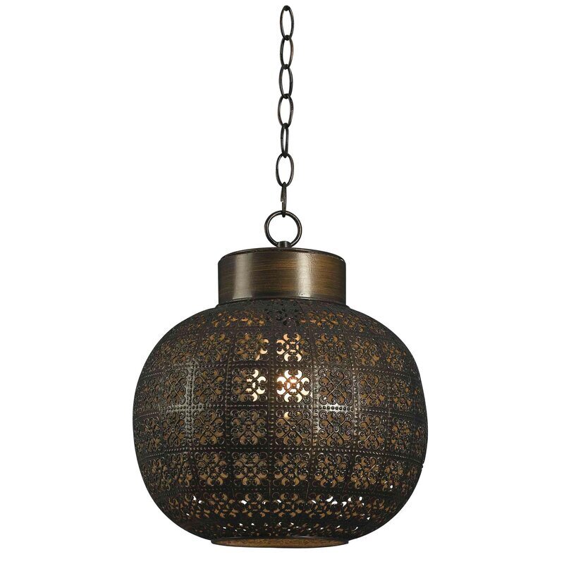 Globe pendant light
