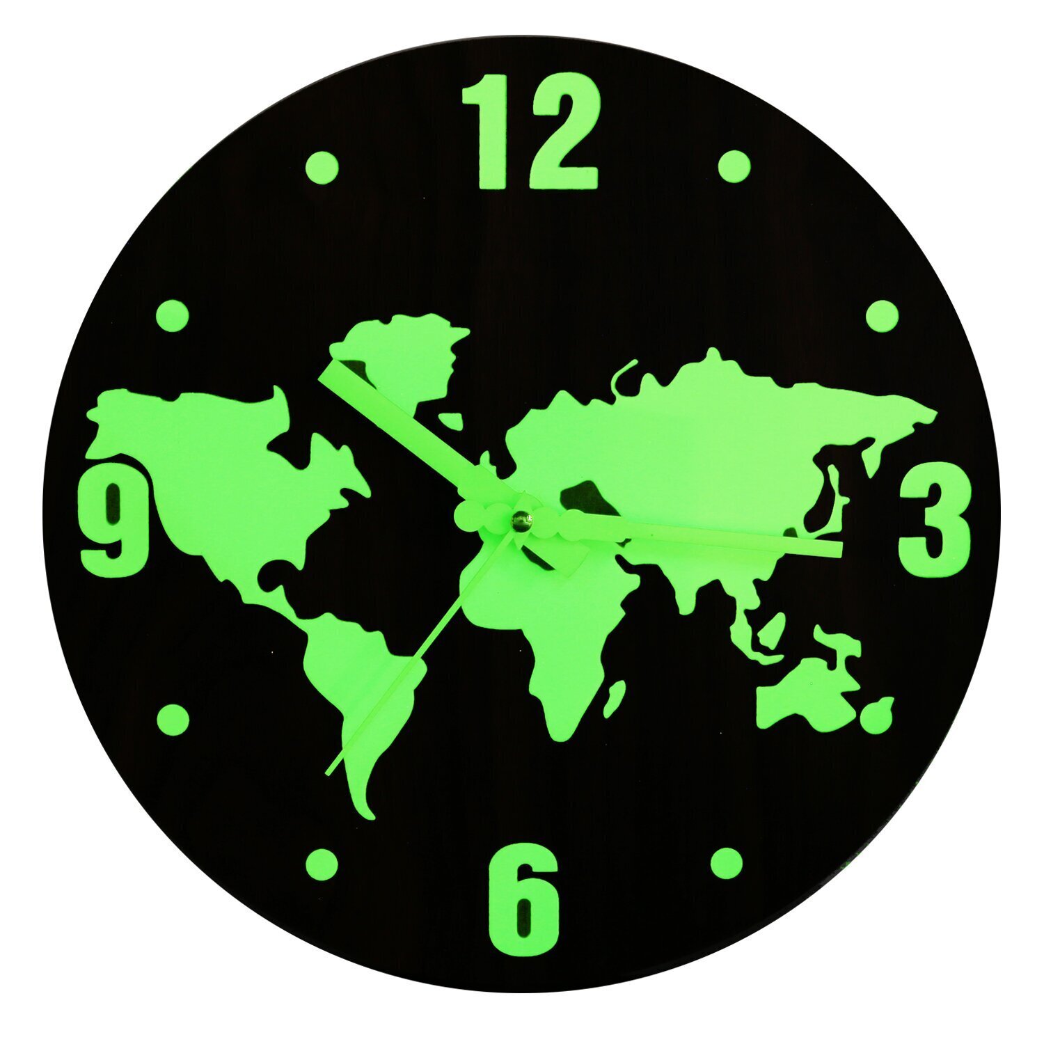 Glow in dark wall clock