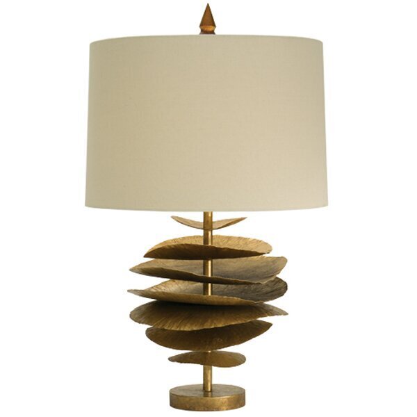 Gold Lily Pad Lamp Base