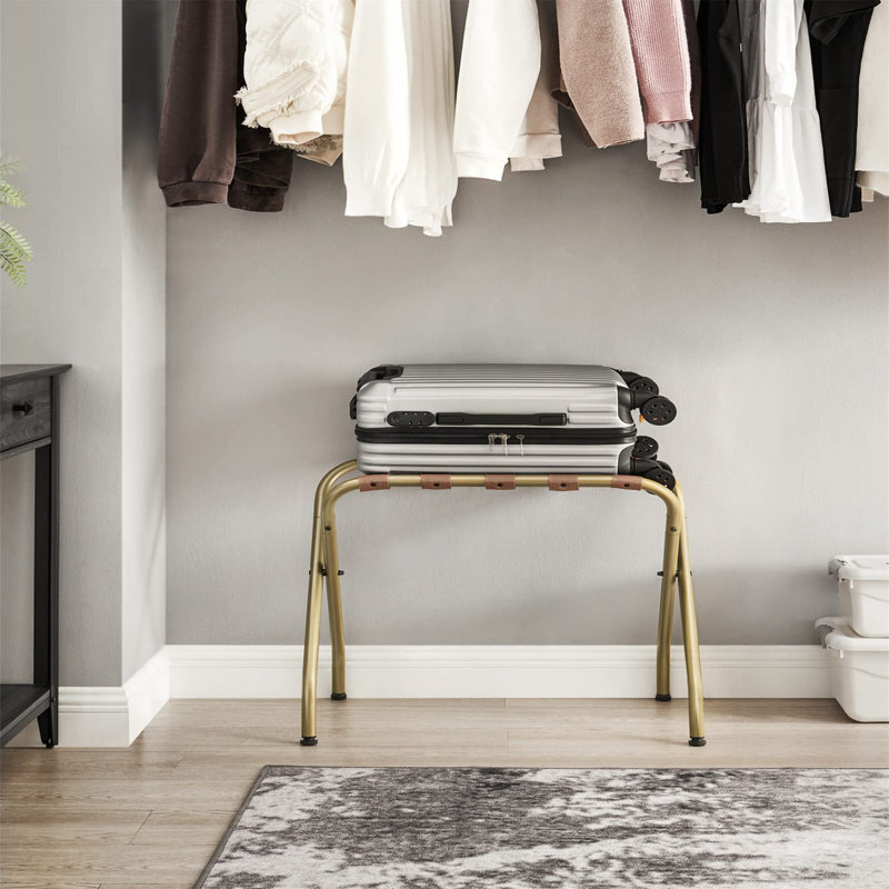 Golden Antique Luggage Rack