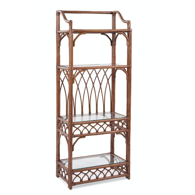 Graceful and Attractive Wicker Bookcases 