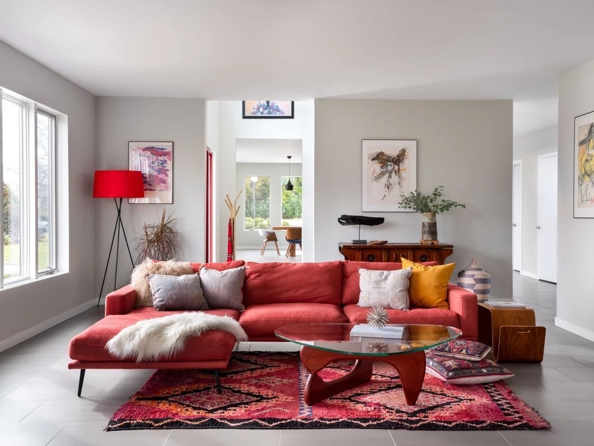 Gray living room