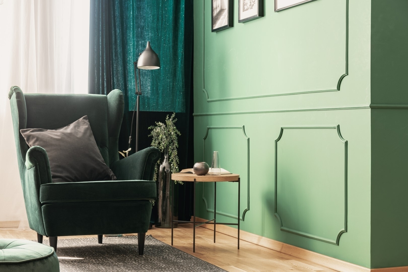 Green reading corner