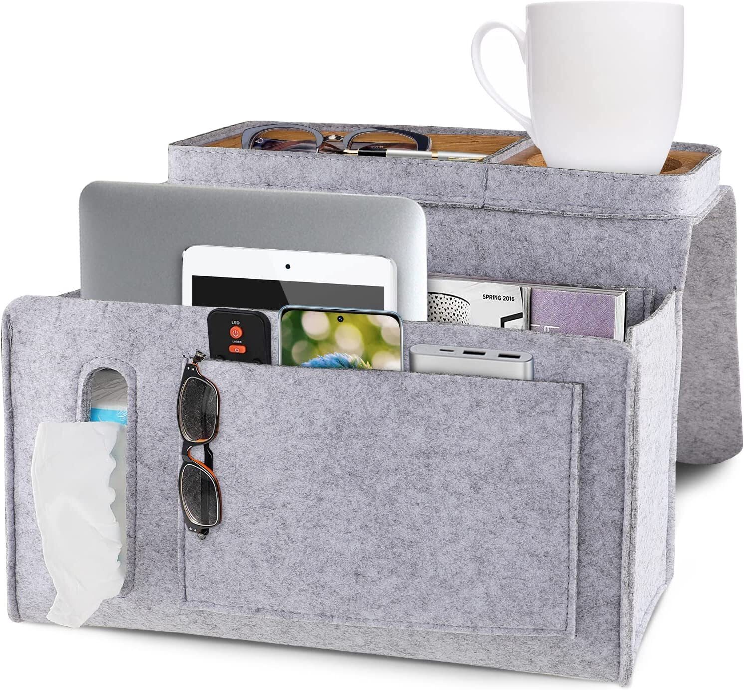 Grey chair caddy