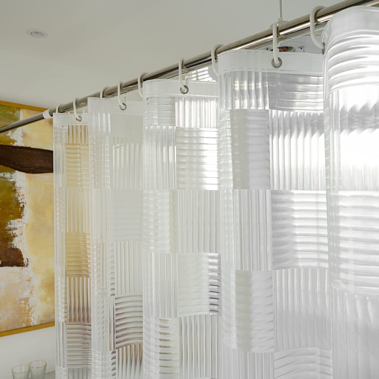 Grid Shower Curtain