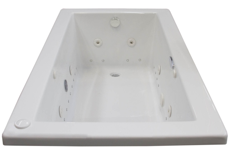 Guadeloupe 72'' x 42'' Drop In Acrylic Bathtub