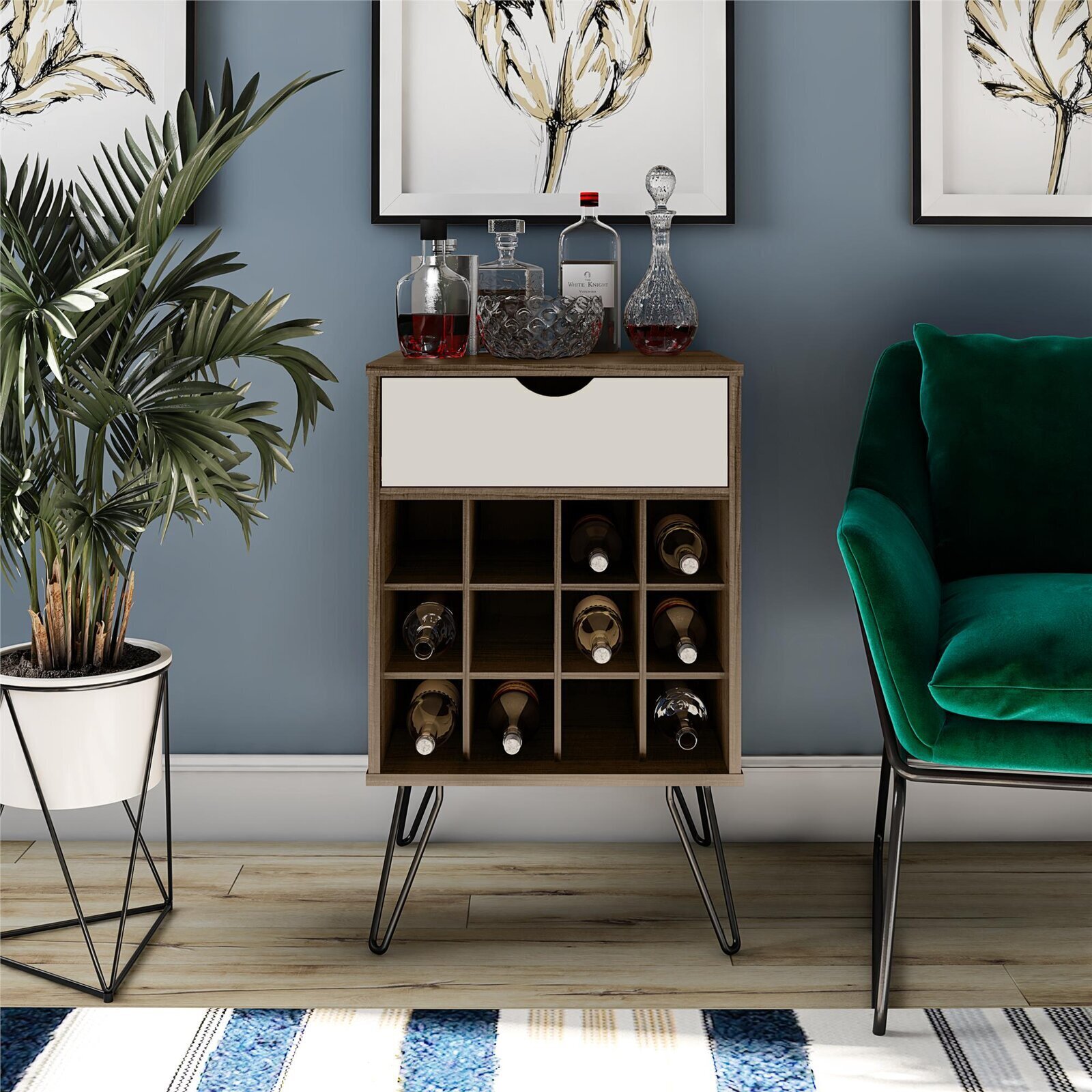 Hairpin Leg Modern Mini Bar Design