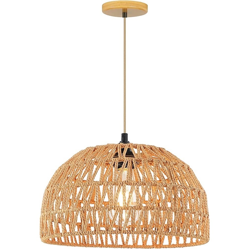 Handmade wicker lamp shade