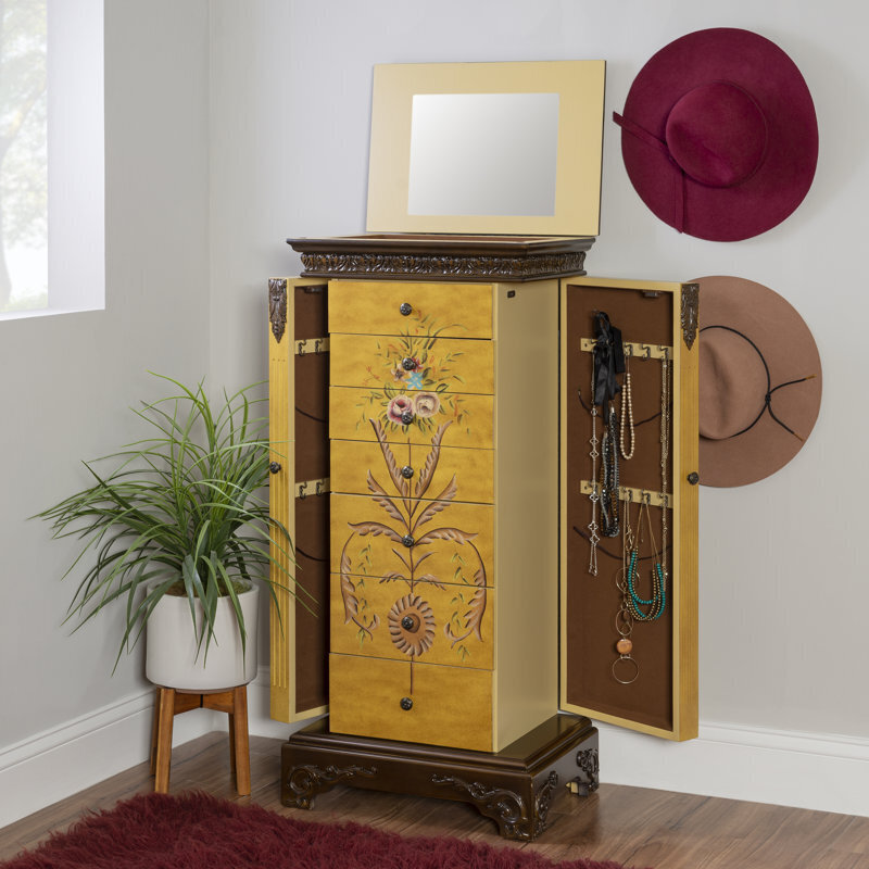 Handpainted Jewelry Chest of Drawers