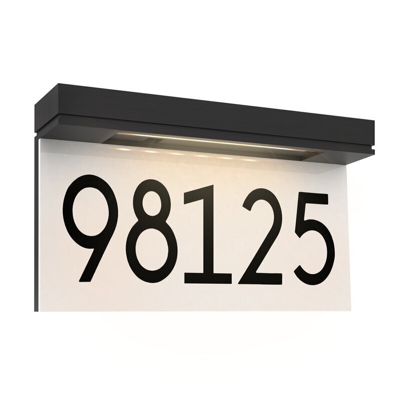 Hang Over Lit Address Sign