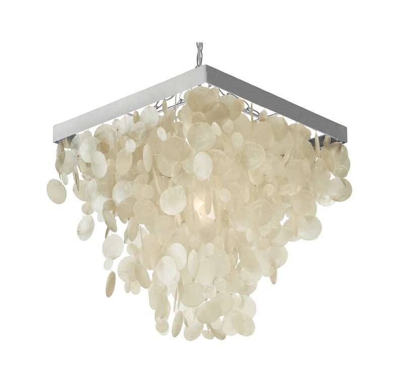Hanging Pendant Capiz Seashell Lamp