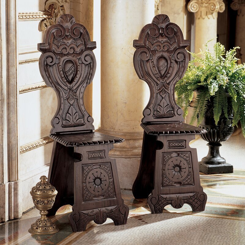 High Back Mahogany Chair
