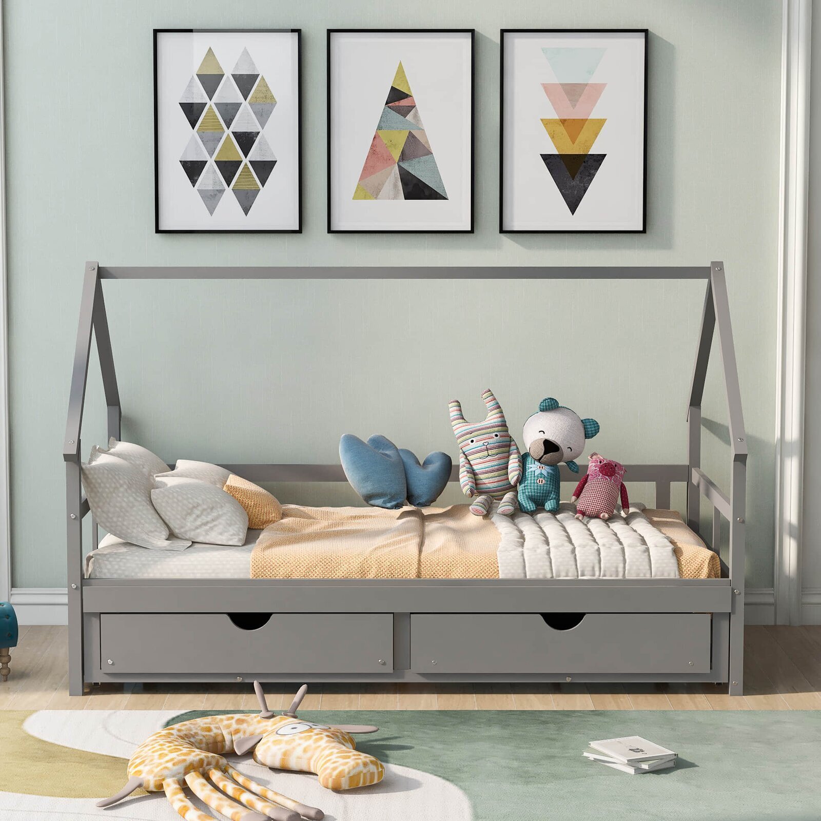 House Shaped Daybed With Trundle