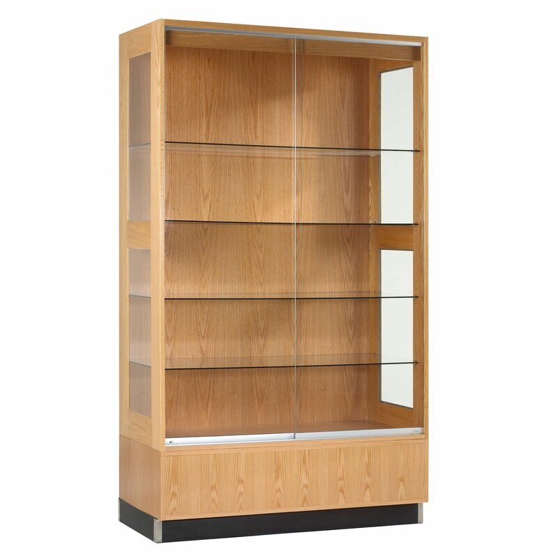 Imposing Wood Trophy Display Case