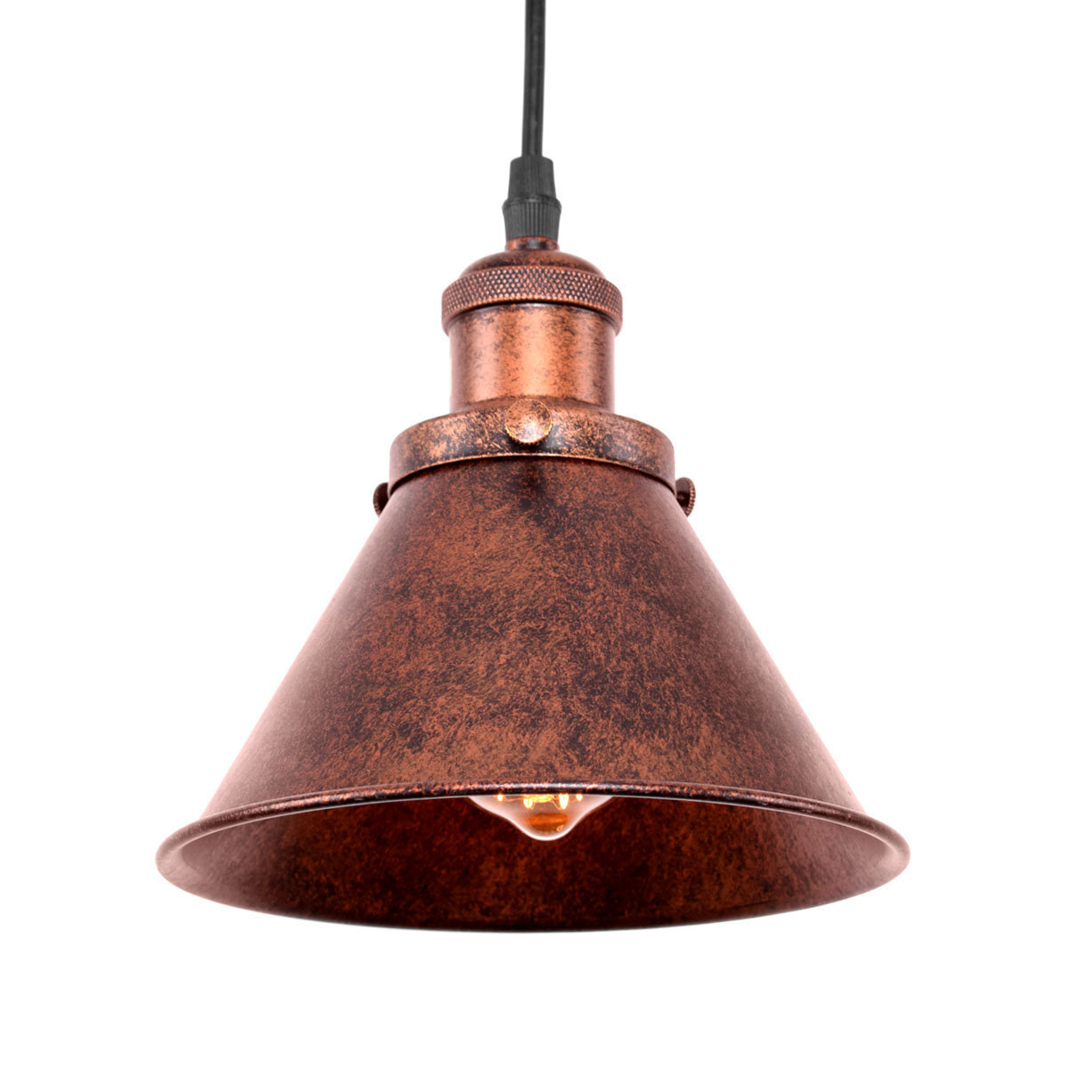 Industrial Copper Hanging Lantern