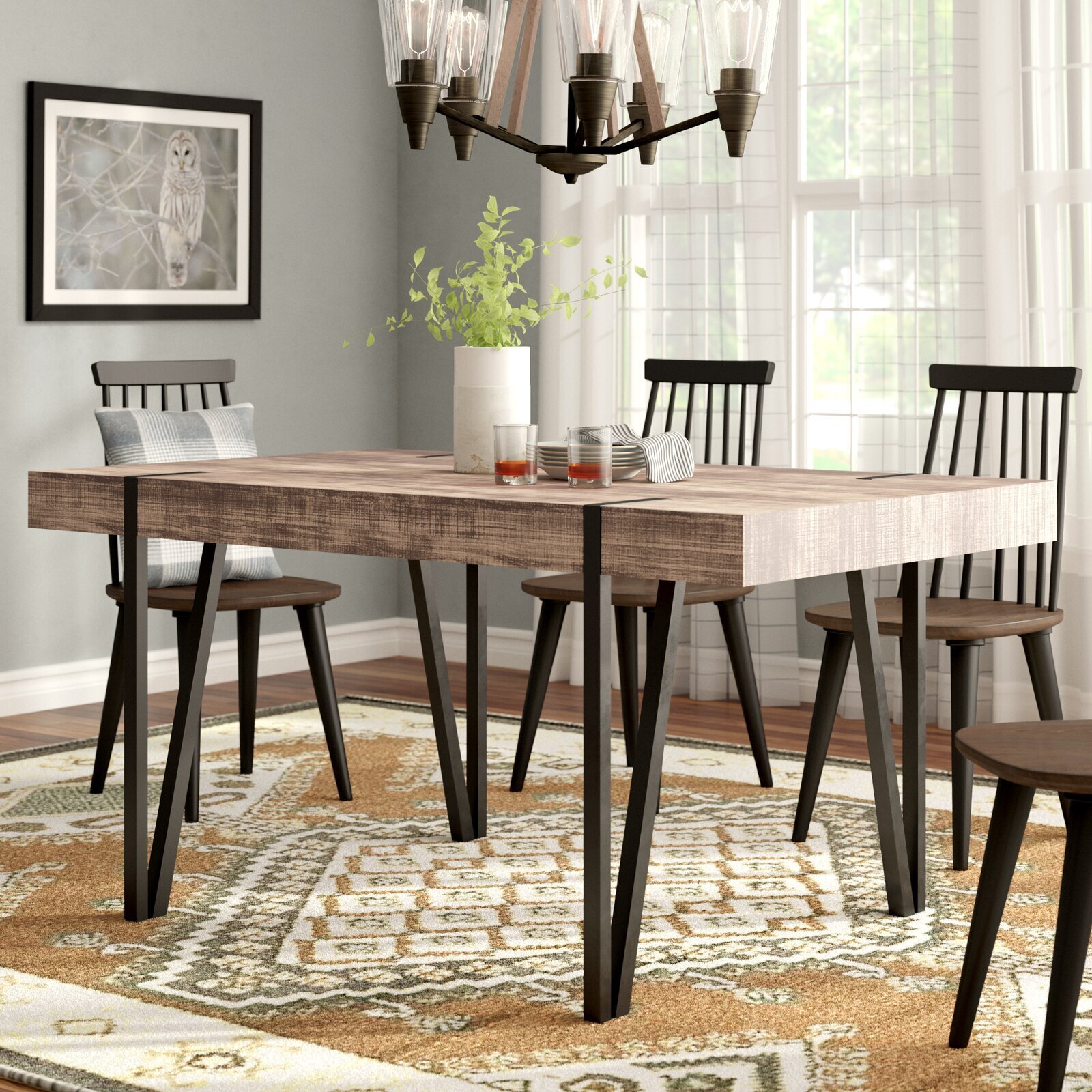 Industrial Style Dining Table