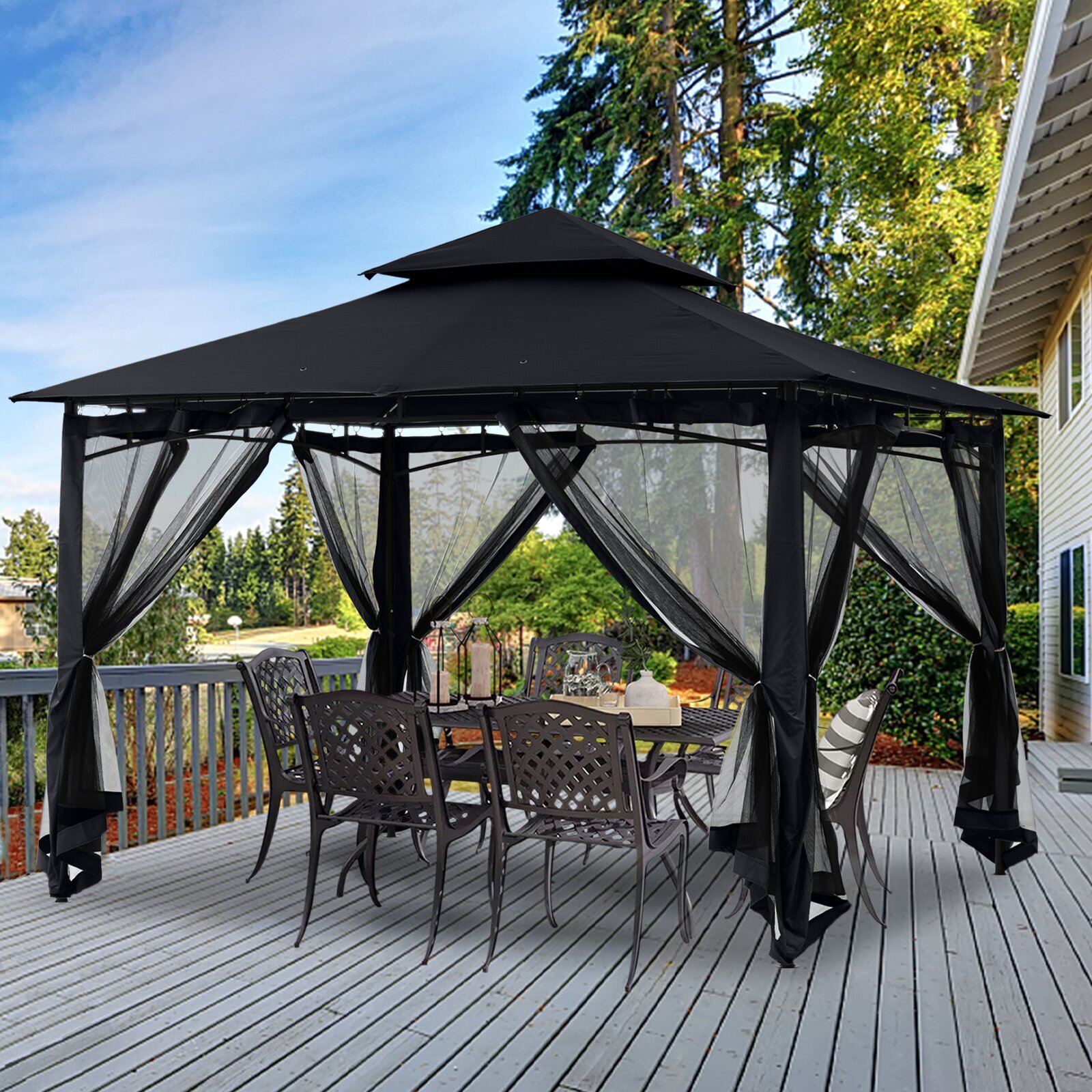 Industrial Steel Patio Gazebo 