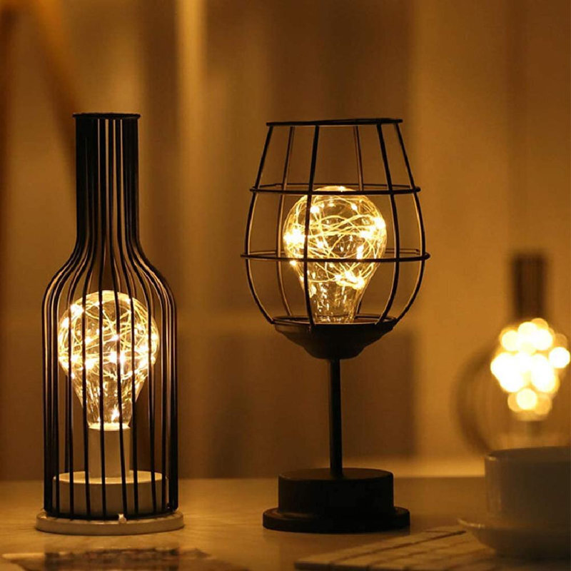 Industrial Torchiere Table Lamp