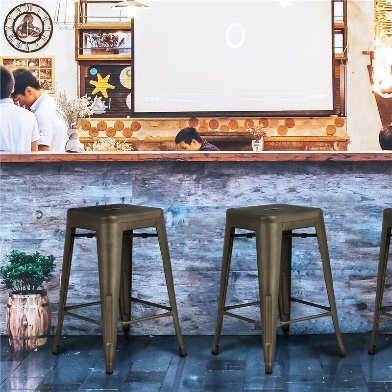 Industrial Vintage Metal Stools