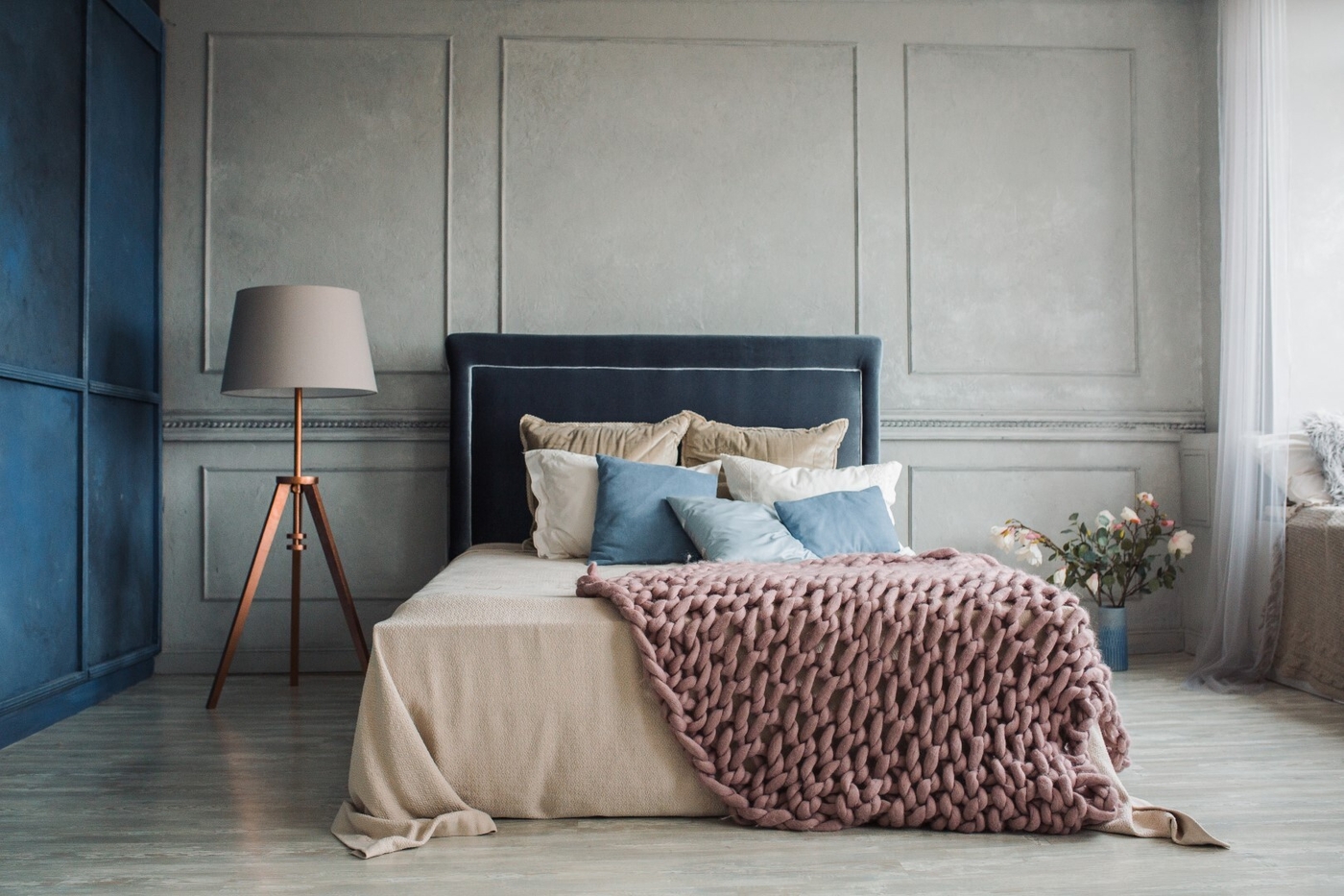 Interior of a cozy bedroom