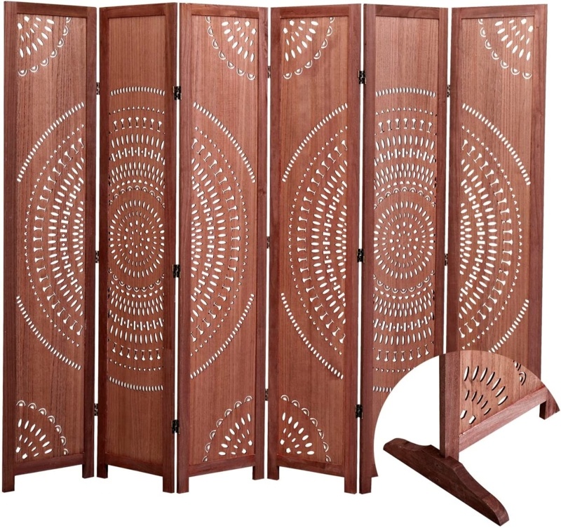 Irmchen 65'' H Solid Wood Folding Room Divider