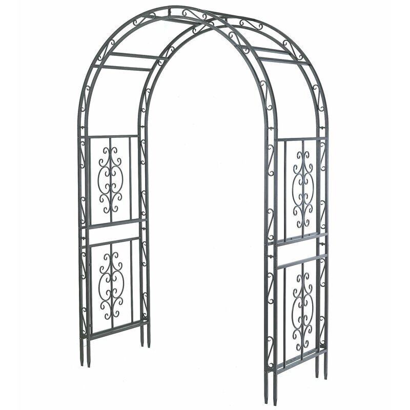 Iron Arbor Garden Arch Trellis