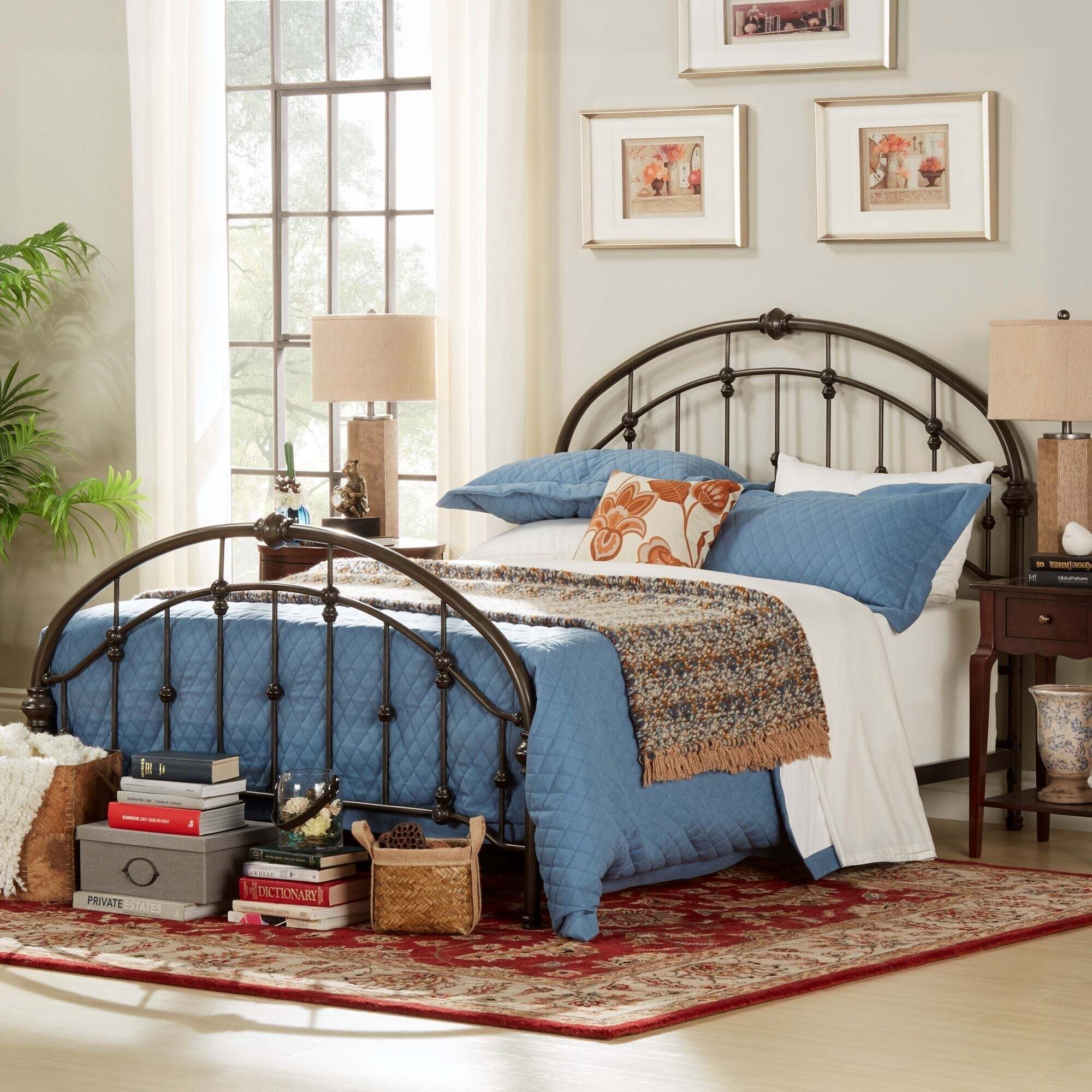 Iron Bed With Double Top Arch
