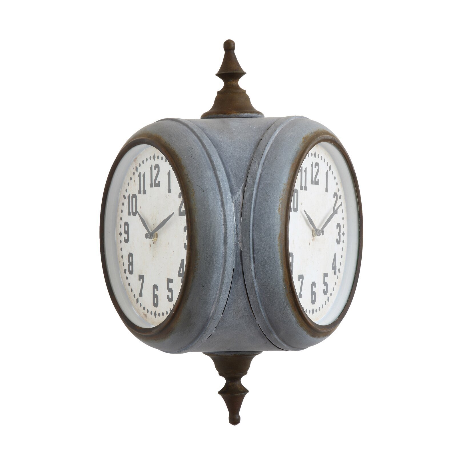 Iron Clock With Two Faces