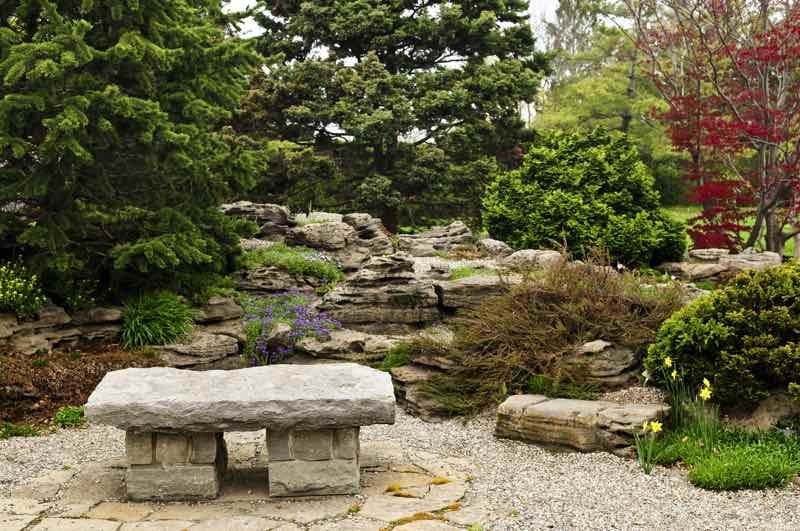 japanese garden bench