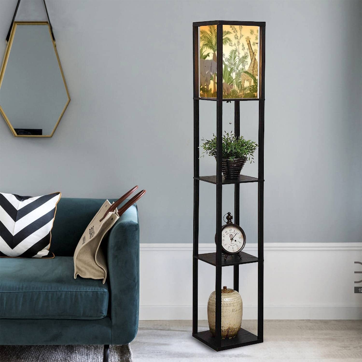 Jungle or Hawaiian Floor Lamp 