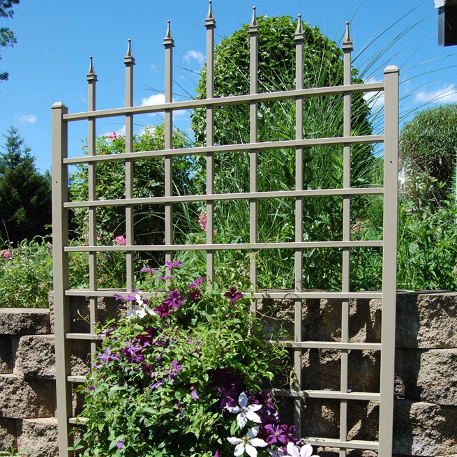 Khacheres 96'' H x 57'' W Vinyl Lattice Panel Trellis