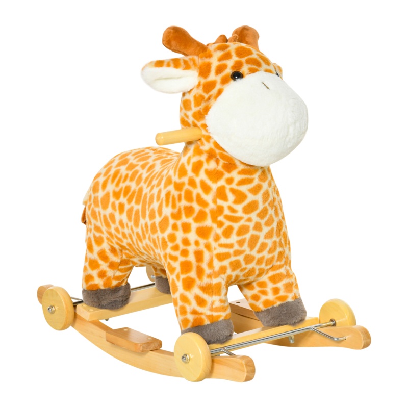 Kids Plush Ride-on Rocking Horse