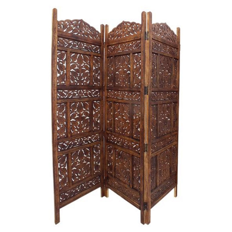 Kiln dried wood carved room divider