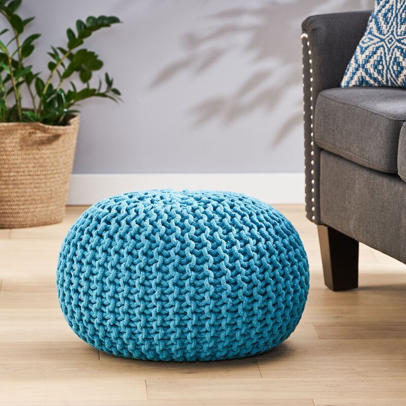 Knit Ottoman Pouf Large