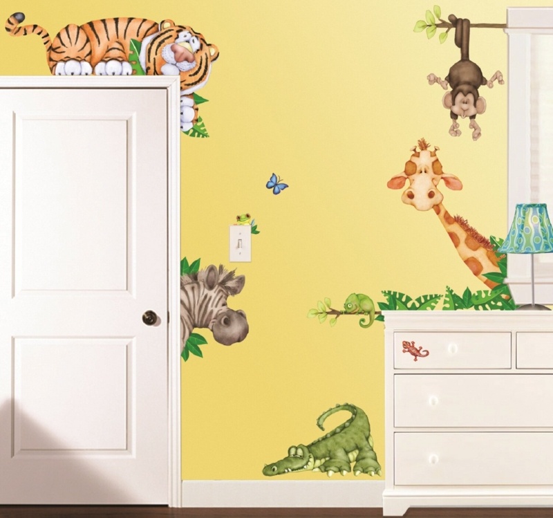 Kushner In the Jungle Super Jumbo Appliqué Wall Decal