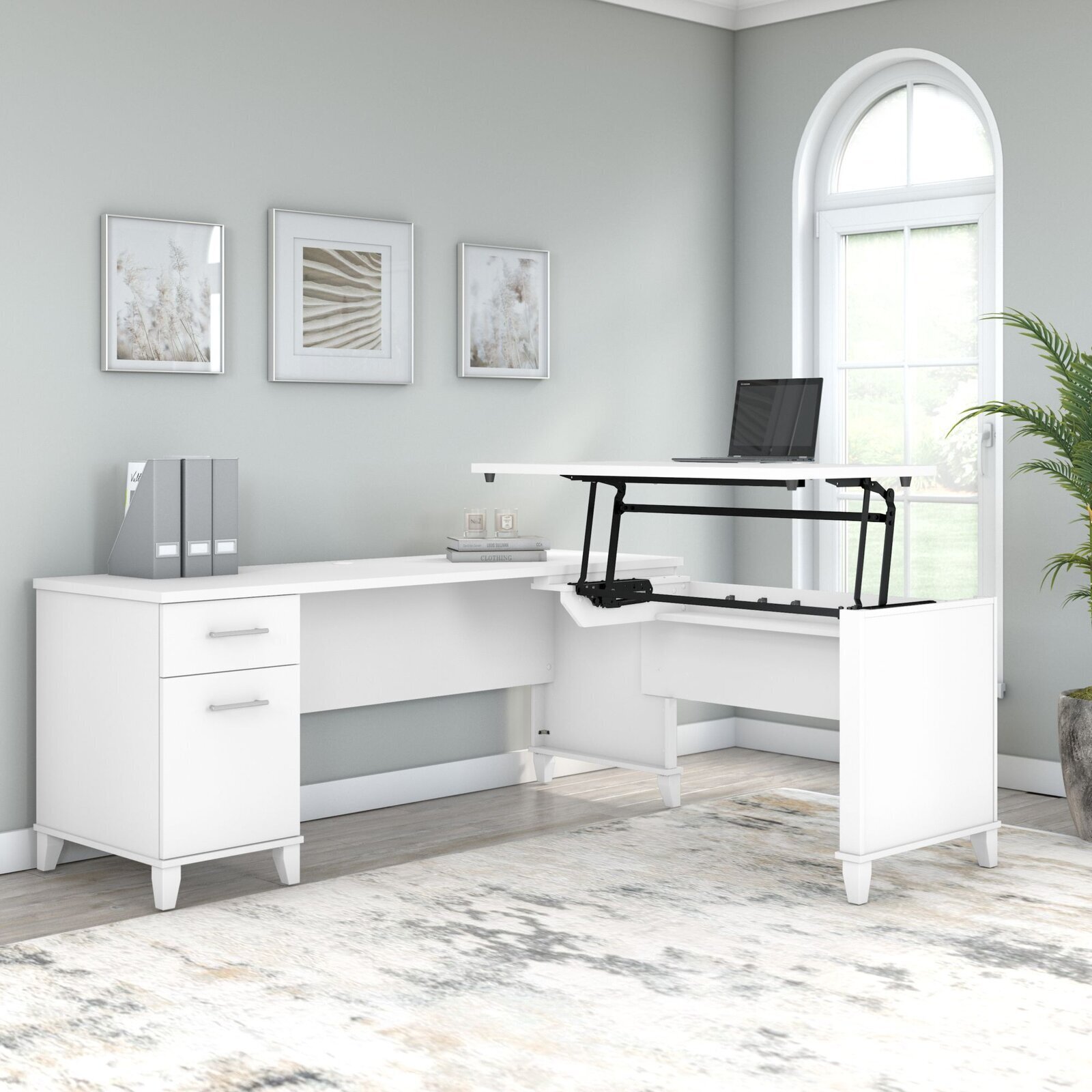 L Shape Standing Desk