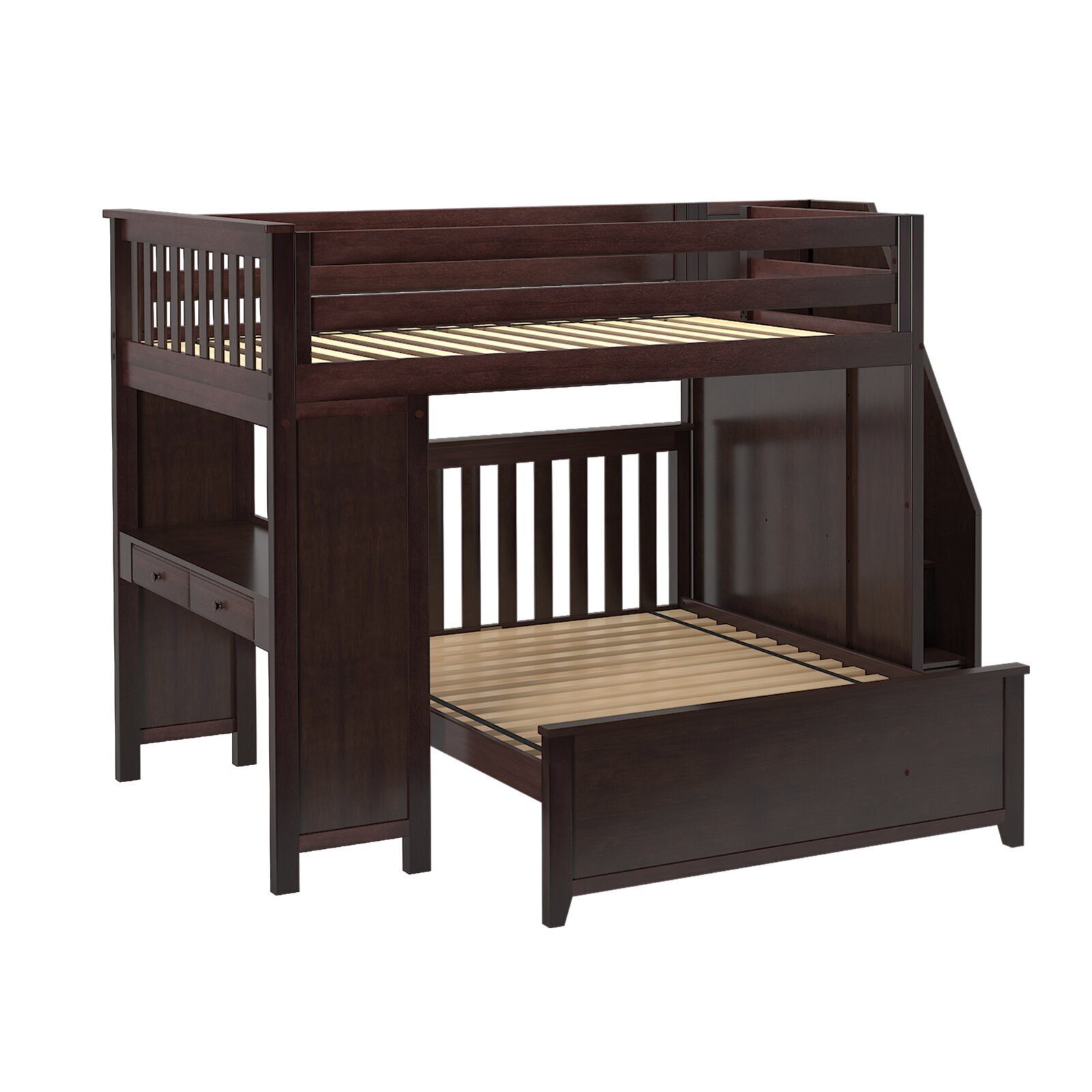 L Shaped Bunk Beds With Built In Desk
