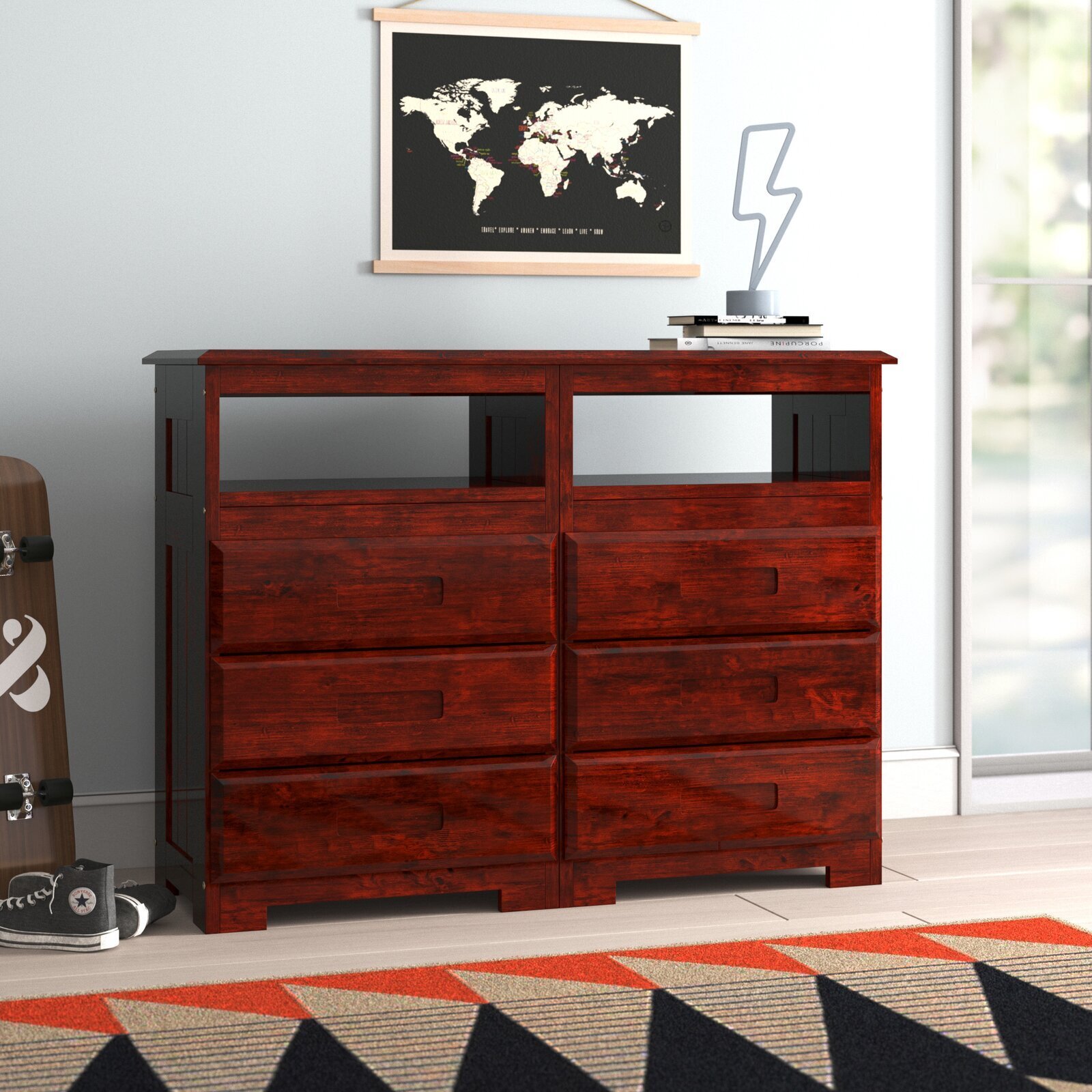 Lacquered Hutch Dresser