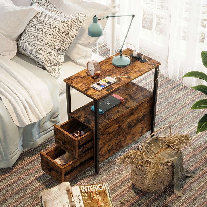 Landline Phone Stand With Built In Outlets