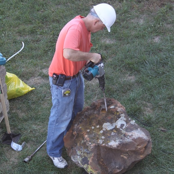 landscaper at work