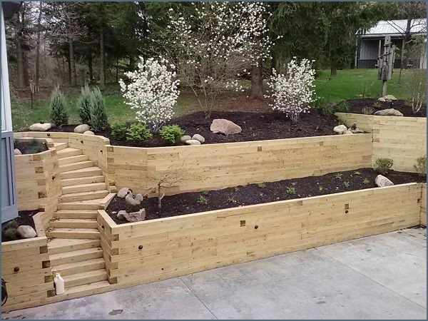 Landscaping Timbers Retaining Wall
