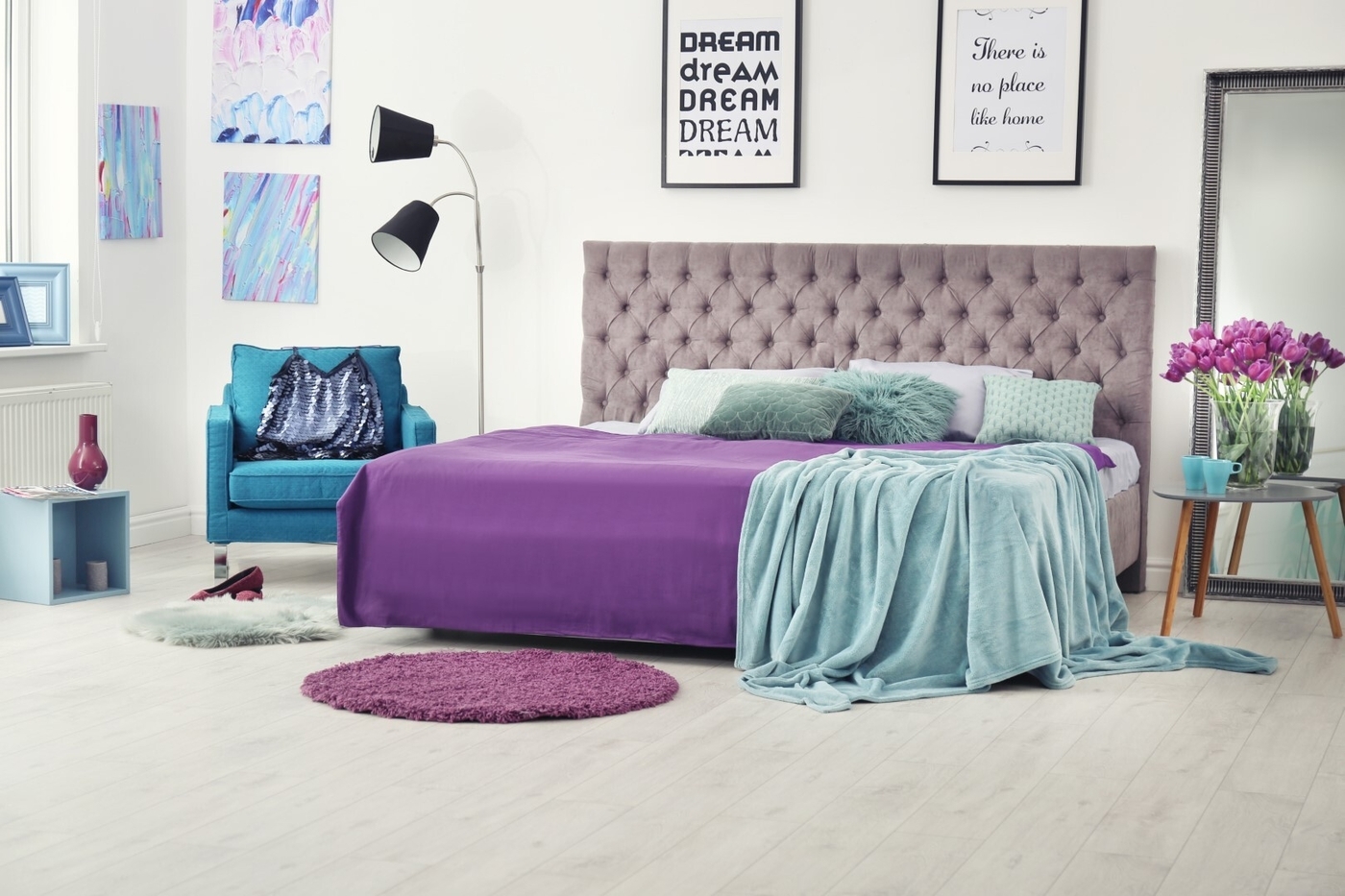 Large comfortable bed