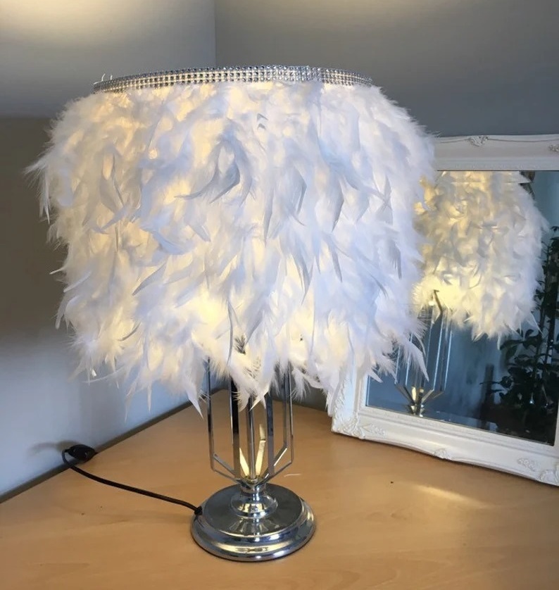 Feather Lampshade
