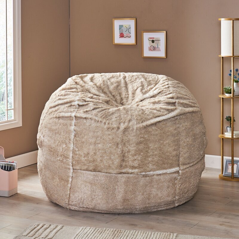 Large Fuzzy Bean Bag Chair