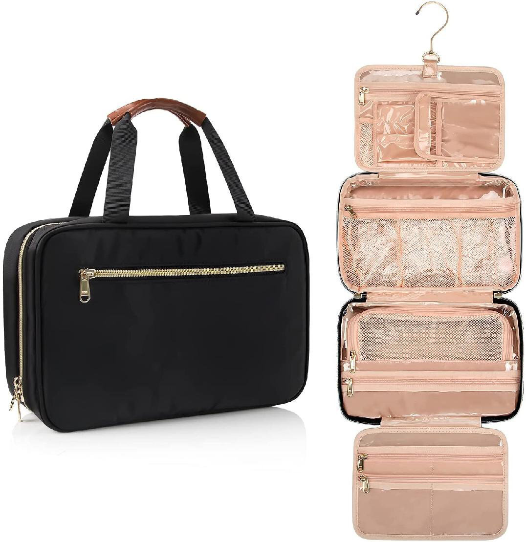 Large Leather Toiletry Bag With Handles