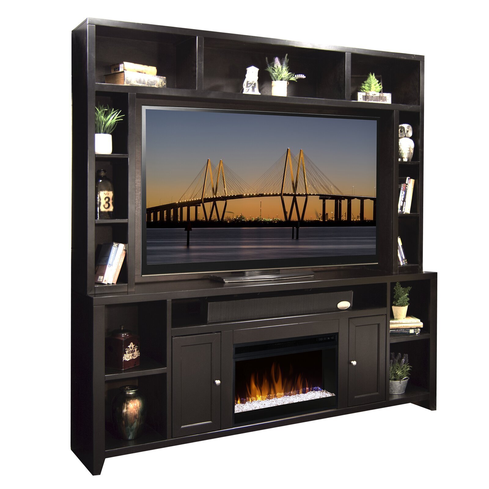 Large Maple Media Console