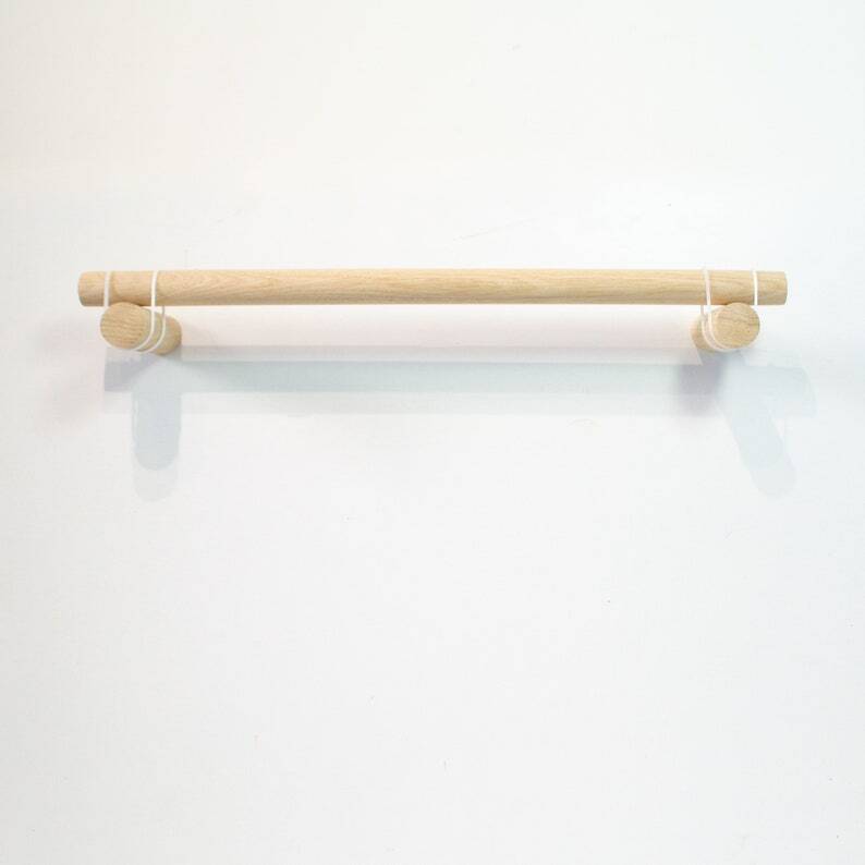 Large Modern Wooden Towel Rail