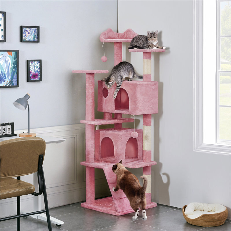 Large Pink Cat Tree