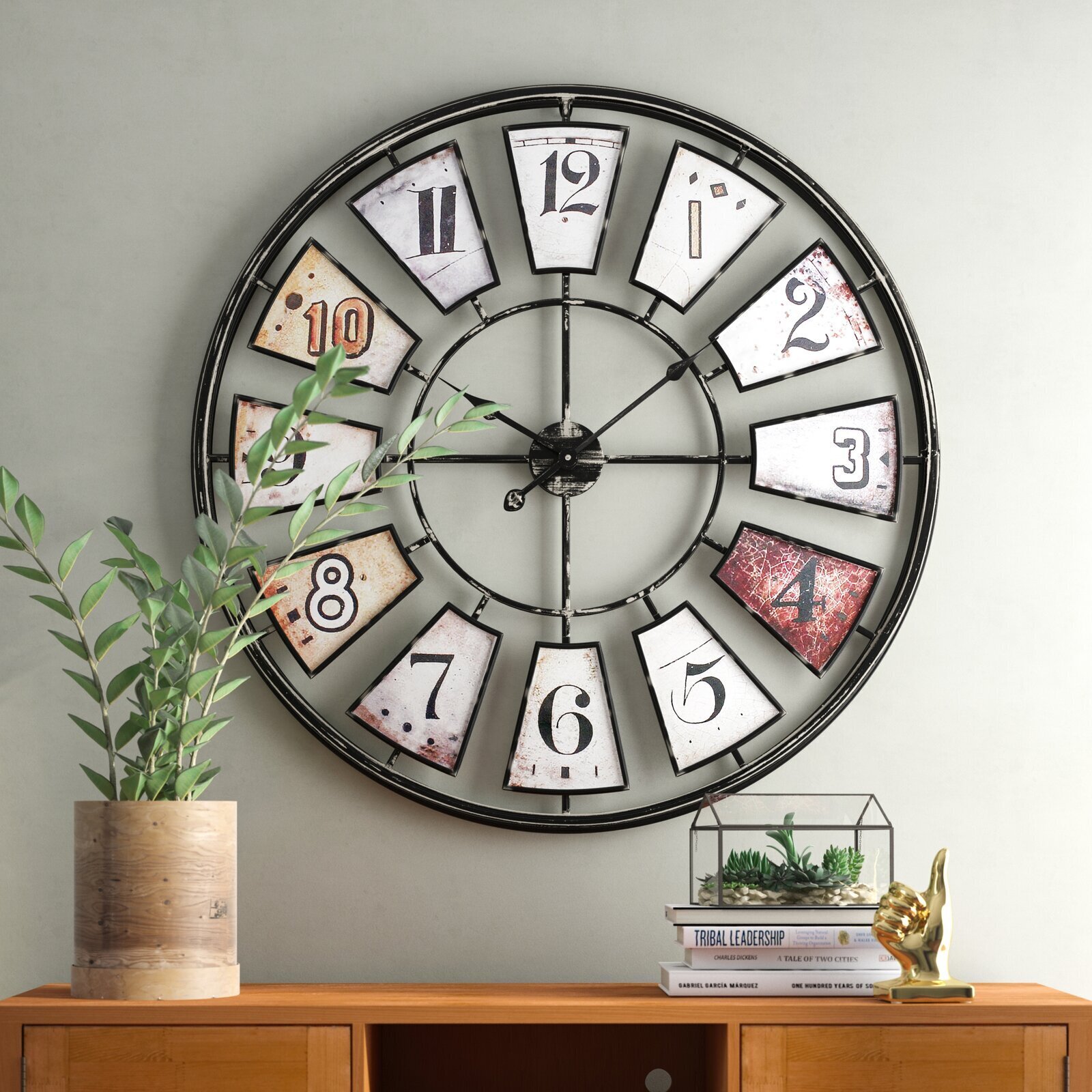 Large rustic clock 