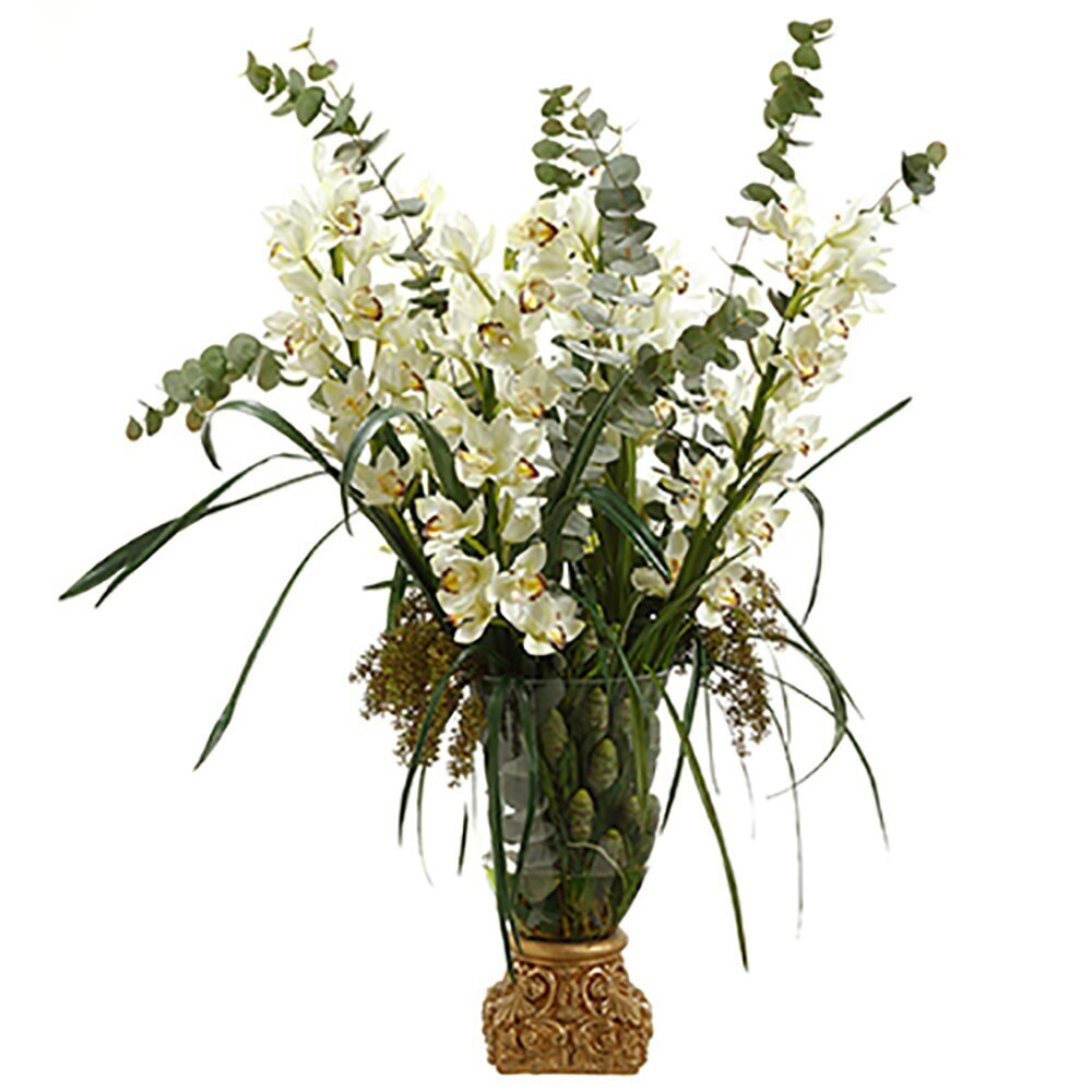 Large Silk Orchid Flower Arrangement